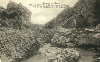 Carte postale ancienne Gorges du Tarn — Non Localisée (Lozère)
