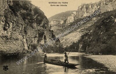 Carte postale ancienne Gorges du Tarn — Non Localisée (Lozère)