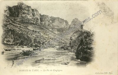 Carte postale ancienne Gorges du Tarn — Non Localisée (Lozère)