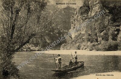 Carte postale ancienne Gorges du Tarn — Non Localisée (Lozère)