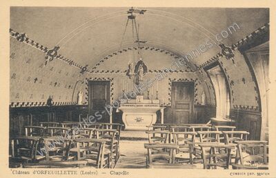Carte postale ancienne Chateau d'Orfeuillette — Albaret-Sainte-Marie (Lozère)