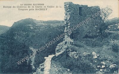 Carte postale ancienne Chateau de la Garde — Albaret-Sainte-Marie (Lozère)