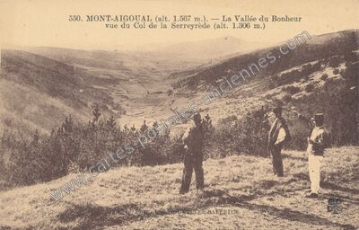 Carte postale ancienne Mont Aigoual — Bassurels (Lozère)