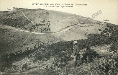 Carte postale ancienne Mont Aigoual — Bassurels (Lozère)