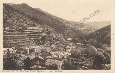 Carte postale ancienne Sainte-Croix-Vallée-Française