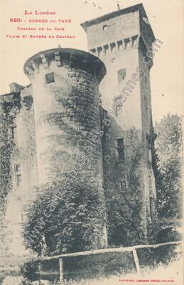 Carte postale ancienne Chateau de la Caze — Laval-du-Tarn (Lozère)