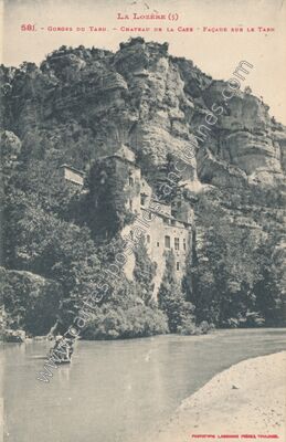 Carte postale ancienne Chateau de la Caze — Laval-du-Tarn (Lozère)
