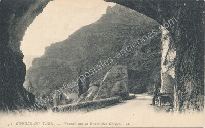 Carte postale ancienne Gorges du Tarn — La Malène (Lozère)