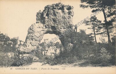 Carte postale ancienne Gorges du Tarn — La Malène (Lozère)