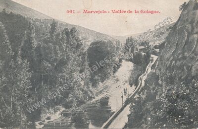Carte postale ancienne Vallée de la Colagne — Marvejols (Lozère)