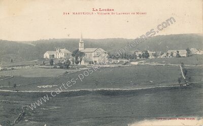 Carte postale ancienne Saint-Laurent-de-Muret