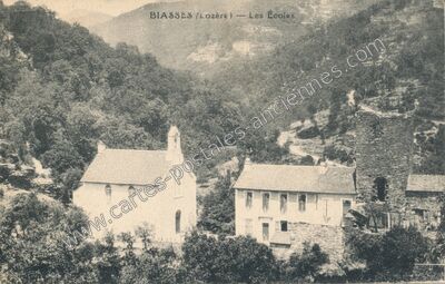 Carte postale ancienne Biasses — Molezon (Lozère)