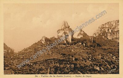 Carte postale ancienne Vallee de la Jonte — Le Rozier (Lozère)