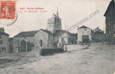 Carte postale ancienne Saint-Alban-sur-Limagnole