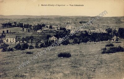 Carte postale ancienne Vue Générale — Saint-Chély-d'Apcher (Lozère)