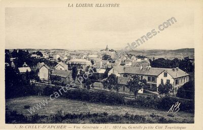 Carte postale ancienne LA LOZÈRE ILLUSTRÉE — Saint-Chély-d'Apcher (Lozère)