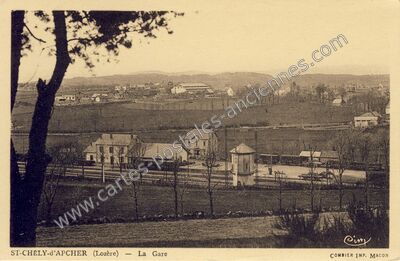 Carte postale ancienne La Gare — Saint-Chély-d'Apcher (Lozère)