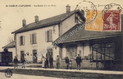 Carte postale ancienne La Gare (Cie du Midi) — Saint-Chély-d'Apcher (Lozère)