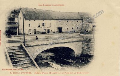 Carte postale ancienne St Chely d'Apcher — Saint-Chély-d'Apcher (Lozère)