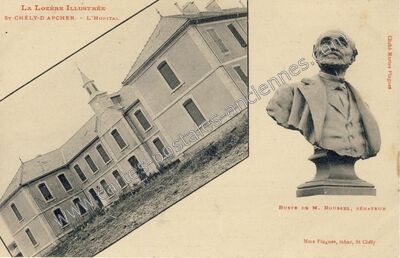Carte postale ancienne L'Hôpital — Saint-Chély-d'Apcher (Lozère)