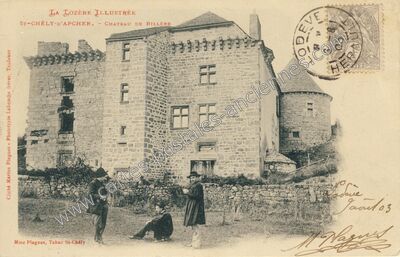 Carte postale ancienne CHATEAU DE BILLÈRE — Saint-Chély-d'Apcher (Lozère)