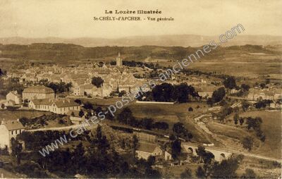Carte postale ancienne La Lozère illustrée — Saint-Chély-d'Apcher (Lozère)