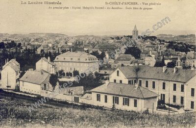 Carte postale ancienne Vue générale — Saint-Chély-d'Apcher (Lozère)
