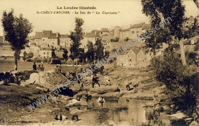 Carte postale ancienne La Lozère illustrée - Le lieu dit " Les Charchaires — Saint-Chély-d'Apcher (Lozère)