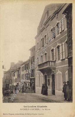 Carte postale ancienne La Lozère illustrée - La Mairie — Saint-Chély-d'Apcher (Lozère)