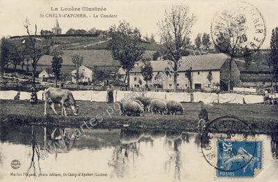 Carte postale ancienne La Lozère illustrée - Le Couderc — Saint-Chély-d'Apcher (Lozère)
