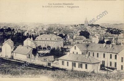 Carte postale ancienne La Lozère Illustrée - Vue générale — Saint-Chély-d'Apcher (Lozère)