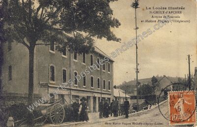 Carte postale ancienne La Lozère illustrée et Maison Plagnes (Villégiature) — Saint-Chély-d'Apcher (Lozère)