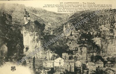 Carte postale ancienne Castelbouc — Sainte-Enimie (Lozère)