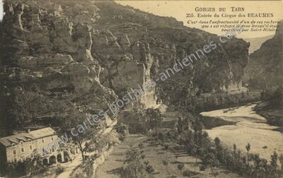 Carte postale ancienne Cirque des Baumes — Saint-Georges-de-Lévéjac (Lozère)