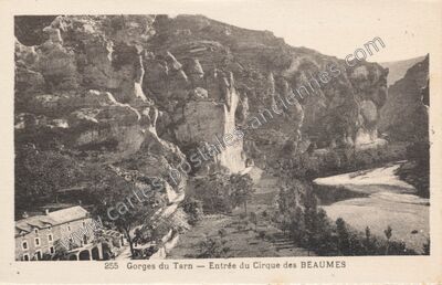 Carte postale ancienne Cirque des Baumes — Saint-Georges-de-Lévéjac (Lozère)