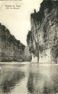 Carte postale ancienne Le Detroit — Saint-Georges-de-Lévéjac (Lozère)