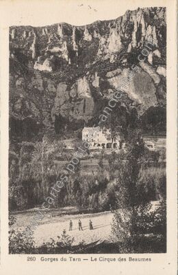 Carte postale ancienne Cirque des Baumes — Saint-Georges-de-Lévéjac (Lozère)