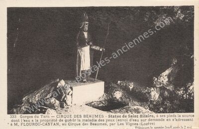 Carte postale ancienne Cirque des Baumes — Saint-Georges-de-Lévéjac (Lozère)