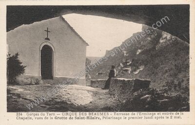 Carte postale ancienne Cirque des Baumes — Saint-Georges-de-Lévéjac (Lozère)