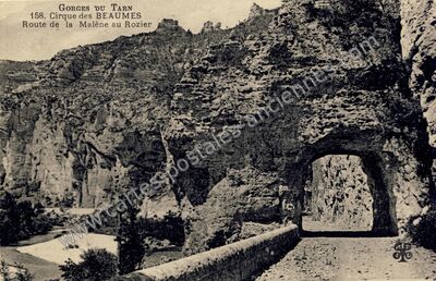 Carte postale ancienne Cirque des Baumes — Saint-Georges-de-Lévéjac (Lozère)