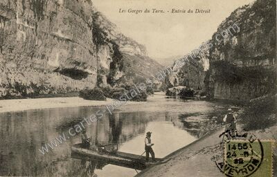 Carte postale ancienne Entree du Detroit — Saint-Georges-de-Lévéjac (Lozère)
