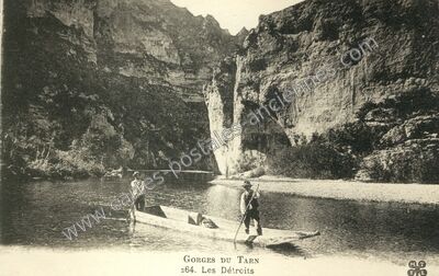 Carte postale ancienne Gorges du Tarn — Saint-Georges-de-Lévéjac (Lozère)