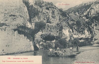 Carte postale ancienne Les Detroits — Saint-Georges-de-Lévéjac (Lozère)
