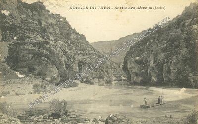 Carte postale ancienne Les Detroits — Saint-Georges-de-Lévéjac (Lozère)