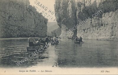 Carte postale ancienne Les Detroits — Saint-Georges-de-Lévéjac (Lozère)