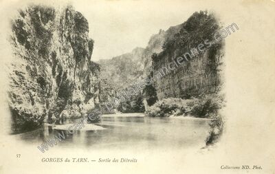 Carte postale ancienne Les Detroits — Saint-Georges-de-Lévéjac (Lozère)