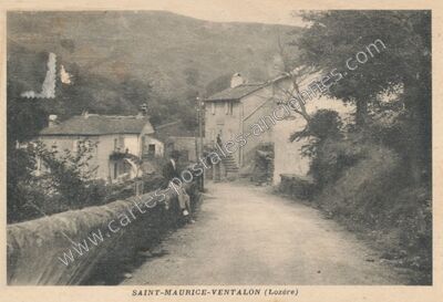 Carte postale ancienne Saint-Maurice-Ventalon — Saint Maurice de Ventalon (Lozère)