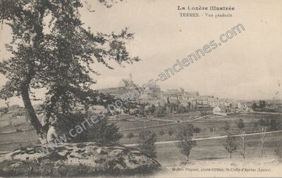 Carte postale ancienne Termes