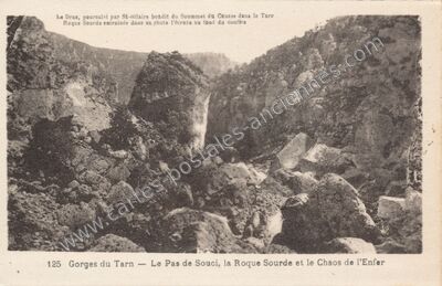 Carte postale ancienne Pas de Soucy — Les Vignes (Lozère)