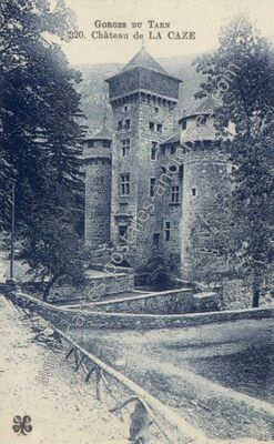 Carte postale ancienne Chateau de La Caze — Laval-du-Tarn (Lozère)
